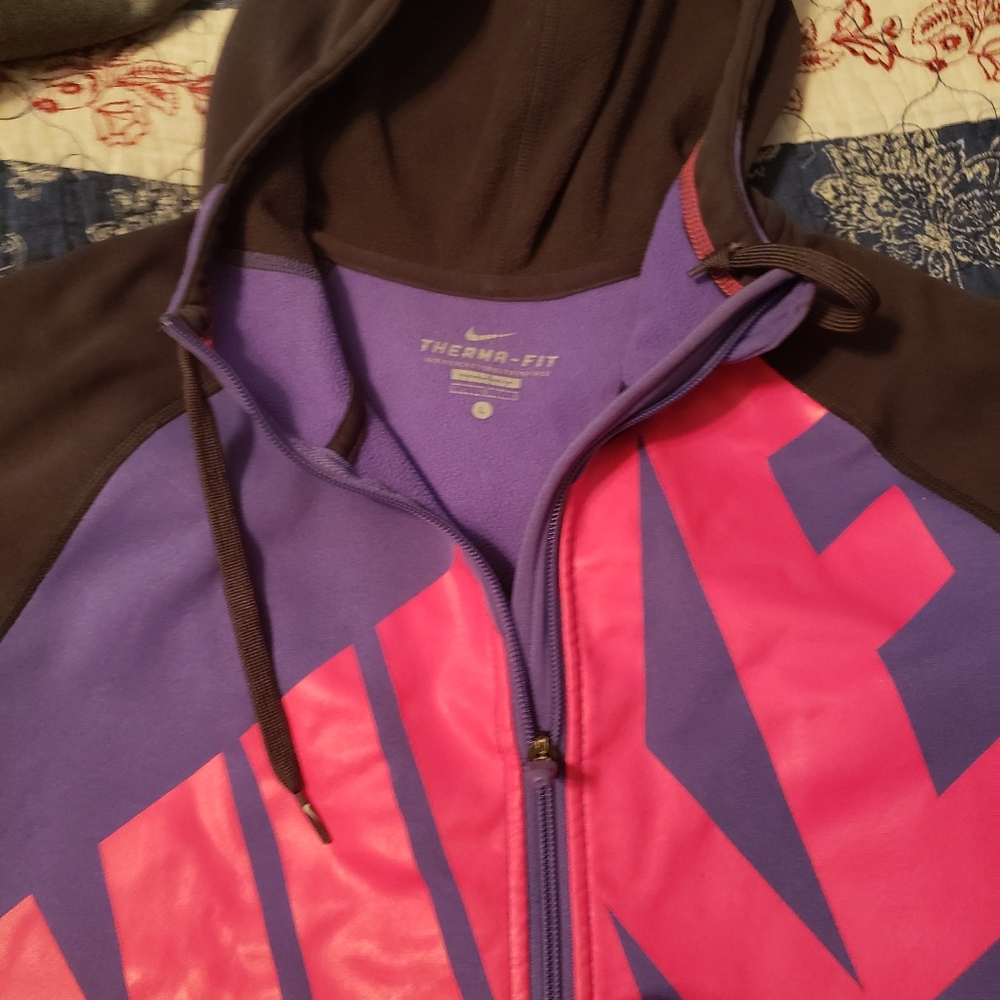 Neon Zip Nike hoodie.
